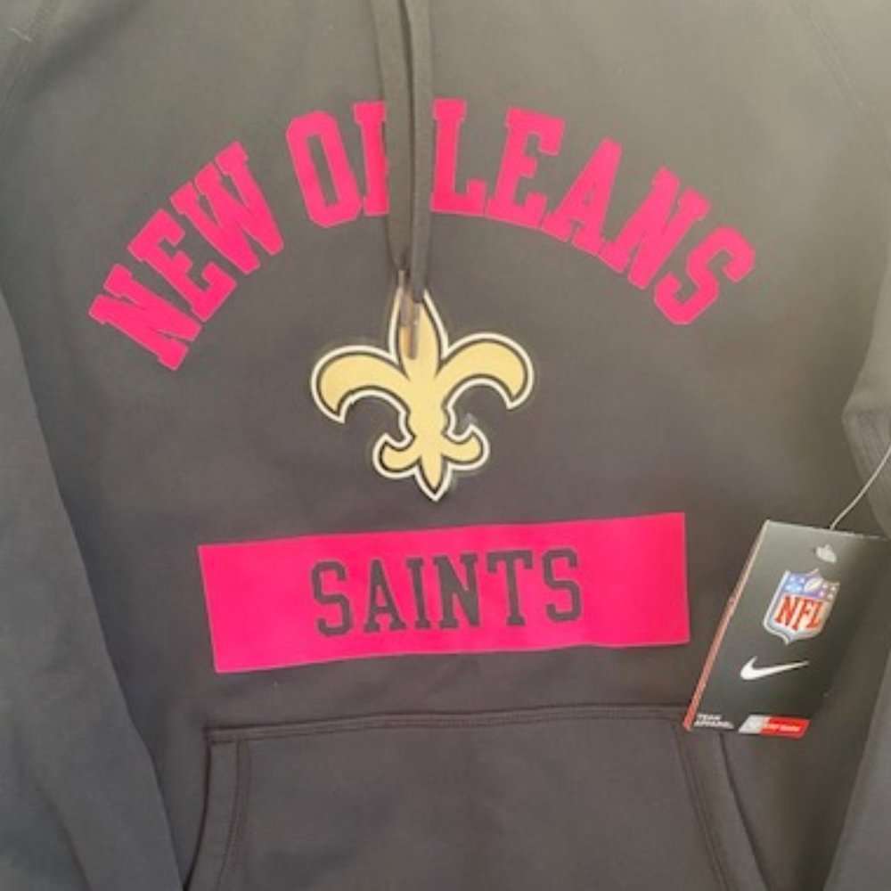 New Orleans Saints Nike Hoodie - Breast Cancer Edition - NWT. Women Med. - Picture 2 of 14